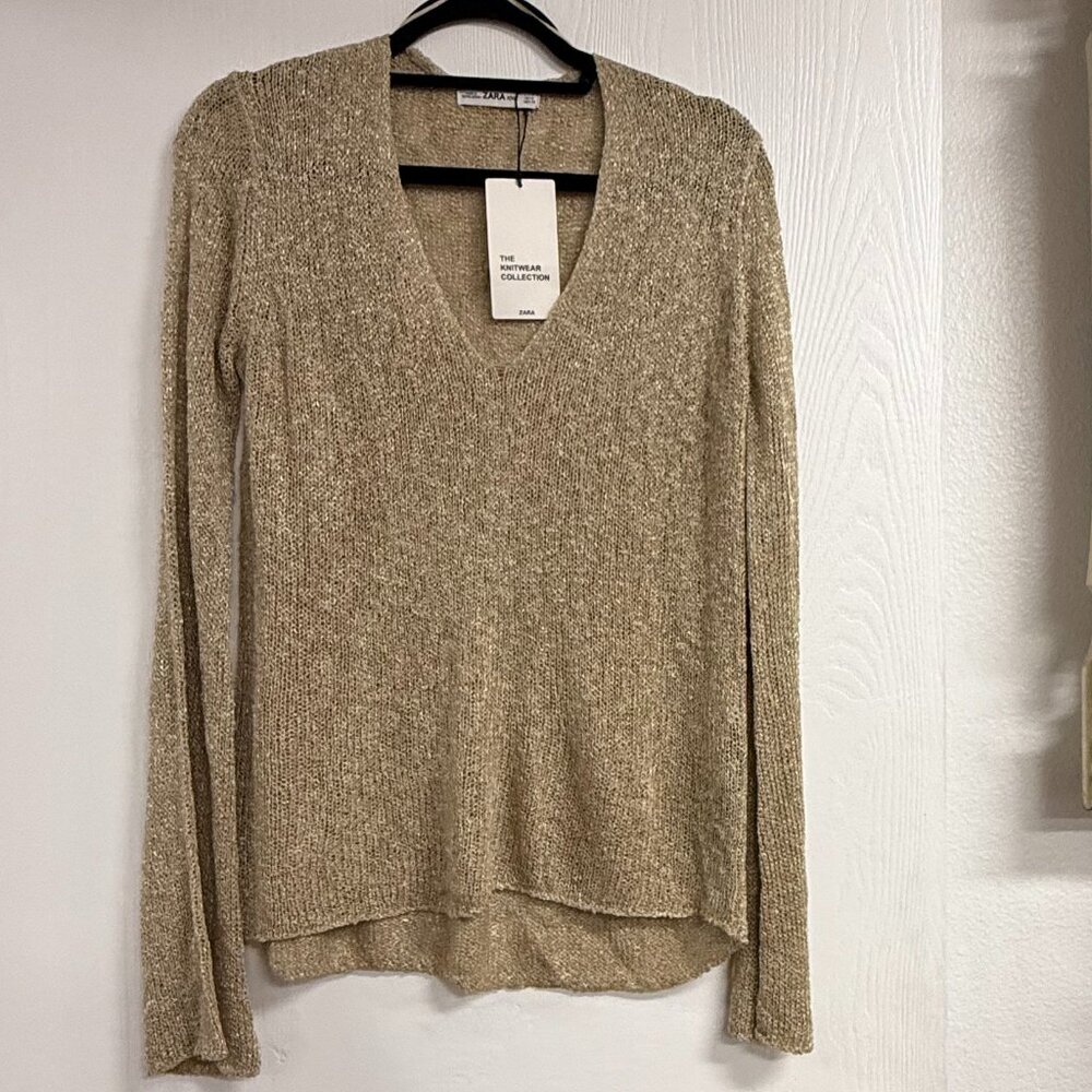 Zara Women's Cable Knit Sweater  Sz S
